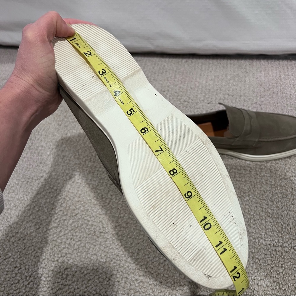 Rodd & Gunn Men Moana Loafer Shoes Size 12, 45 Green Gray Slip On Suede Leather - Picture 11 of 16